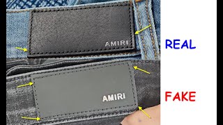 Amiri jeans real vs fake How to spot fake Amiri denim jeans [upl. by Bordiuk]