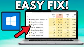 How To Fix High RAM  Memory  CPU  DISK Usage on Windows [upl. by Kemme]