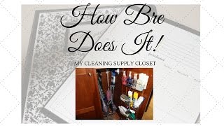 HBDI My Cleaning Supplies Closet Organization [upl. by Rusty17]