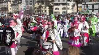 Fasnacht Umzug Carnaval Zürich Switzerland  09032014  Teil 1 [upl. by Siramay536]