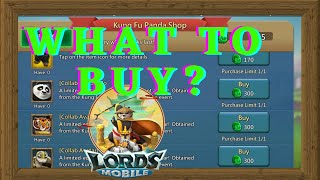 Kung Fu Panda Shop Lords Mobile What to Buy [upl. by Yrrem]