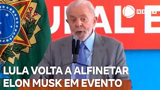 Lula volta a alfinetar Elon Musk durante evento [upl. by Aiciled]