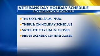 Veterans Day closures events and jet flyover scheduled for Oahu [upl. by Rissa]