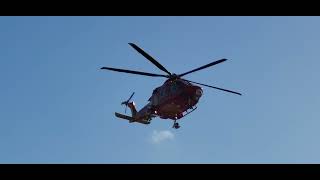 Cornwall Air Ambulance HLE1 GCRWL Taking Off At Derriford On 261024 [upl. by Lavery444]