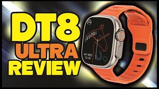 Smartwatch DT8 ULTRA Series 8 com Sensor de TEMPERATURA  REVIEW DETALHADO [upl. by Airdnala949]