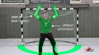 Handball Goalkeeper Training  Basic Movement  Technique explanation [upl. by Aivlys]