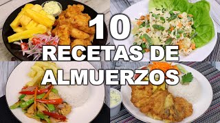 10 ALMUERZOS FÁCILES Y DELICIOSOS  Recetas peruanas  Sabroso [upl. by Darcey]