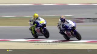 Rossi VS Lorenzo Montmelo 2009 MotoGP [upl. by Aseen]