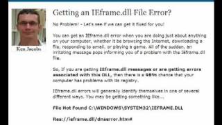 Ieframedllcom  Ieframedll Missing Error Fix [upl. by Aihsiek]