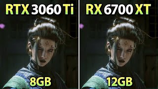 RTX 3060 Ti vs RX 6700 XT  Test in 10 Games  FSR 31 Frame Generation [upl. by Medlin]