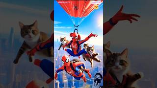 Superheroes With Cats Behind The scenes YTP  All Marvel Characters avengers shorts marvel [upl. by Orford]