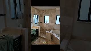 Shower Door installation by Jays Shower Doors and More LLC showers bathroom framelessglass [upl. by Nahbois]