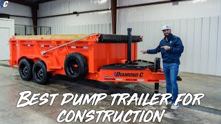 Best Dump Trailer For Construction 🤯  Diamond C [upl. by Gottuard]