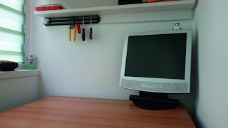 How to wall mount a non wall mountable monitor [upl. by Ahsael]