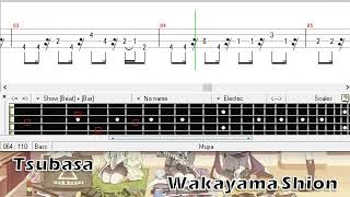 ツバサ  若山詩音  ベース TAB Tsubasa  Wakayama Shion  Bass [upl. by Regor936]