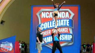 Tim and Cassie Open Partner Stunts N C A Daytona Beach Fl 2009 Band Shell [upl. by Atteniuq588]