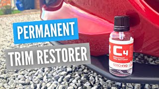 Gtechniq C4 Permanent Trim Restorer  Prep Application and Results [upl. by Zsamot]