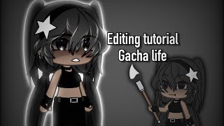 editing  Gacha life  tutorial  read desc [upl. by Edaj]