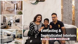 Classy amp Trendy Design  2BHK Home Tour  Brigade Cornerstone Utopia  Chattels Design [upl. by Rukna515]