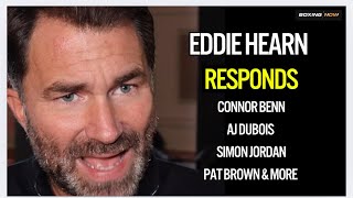 “AGENDA LEAD” NOBODY BOTHERED ABOUT BENN’😳EDDIE HEARN REACTS TO SIMON JORDAN INTERVIEW amp MORE🔥 [upl. by Yendys]