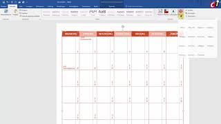 Word 2016 sjabloon academische kalender [upl. by Seebeck]