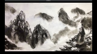 TUTO  PEINTURE CHINOISE PAYSAGE [upl. by Anatak439]