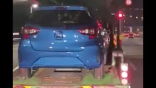 SPIED 2022 Perodua Myvi facelift spotted on trailer [upl. by Anavoig966]