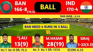 India Vs Bangladesh 1st T20 Match Score amp Commentary  IND vs BAN T20 Match Highlight [upl. by Asatan265]