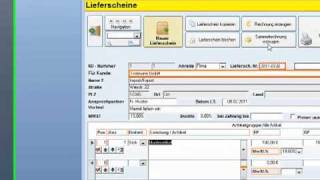 Lieferscheine mit Rechnungsprofi Software schreiben [upl. by Chloras341]