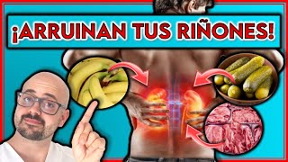 ¡10 ALIMENTOS que ARRUINAN tus RIÑONES  ALIMENTOS que provocan INSUFICIENCIA RENAL [upl. by Noremac]