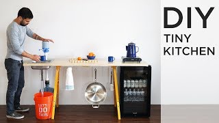 DIY Tiny Kitchen  The perfect for DIY Kitchen for Camping [upl. by Helli529]