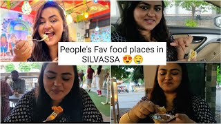 Tried peoples fav food places in SILVASSA 🤤😍  Food vlog  Blush life [upl. by Milak136]