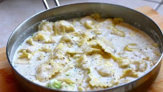 Ravioli in White Sauce Recipe [upl. by Jammal]