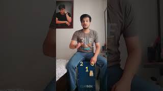 CajonLesson1 beat on all songs cajon clapbox beats beginners lesson music percussion viral [upl. by Bonns]