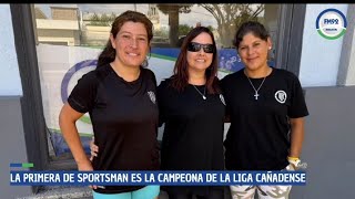 Débora Ruiz y Joana Flores jugadoras y María Alejandra Fernández delegada de fútbol Sportsman [upl. by Aubin547]