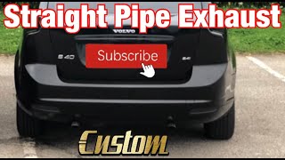 Volvo S40 Straight Pipe Exhaust [upl. by Ahsimrac]