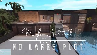 Modern Industrial Mansion  100k  450k  House Build No Large Plot Bloxburg [upl. by Ylrahc]