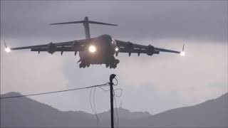 Boeing C17 landing  Argyle International Skip to 1415 [upl. by Alanna407]