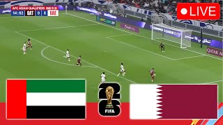 🔴 UAE vs QATAR LIVE  Asian World Cup Qualifiers 2425 Full Match Streaming Video Game PES 2021 [upl. by Lifton]