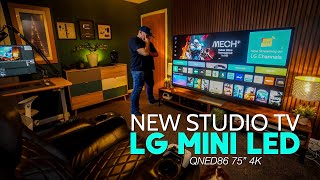 My New Studio 4K 75 inch TV  LG MiniLED QNED86 [upl. by Aniloj]