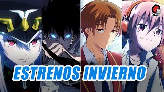 🤩 ESTRENOS ANIME TEMPORADA INVIERNO 2024 y donde verlos  Rincón Otaku [upl. by Salta]