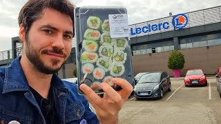 Dégustation SUSHI MARKET de LECLERC [upl. by Reiniar]