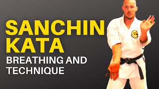 Goju Ryu Sanchin Kata Sequence Technical Detail and Breathing [upl. by Emor]