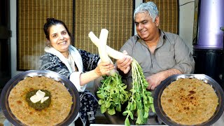 Mooli Ka Paratha  Mooli Paratha  Radish Recipes [upl. by Yak]