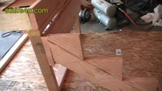 Stringer And Stair Ledger Attachment  Construction Video Tips [upl. by Starlin478]