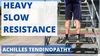 Heavy Slow Resistance Training for Achilles Tendinopathy [upl. by Ellimak]