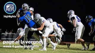 TSSAA Football Highlights Page 42 La Vergne 0 [upl. by Aldredge]