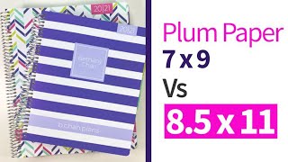 Plum Paper 85 x 11 VS 7 x 9 Comparison amp Review  BONUS Social Media Add On [upl. by Ahidam]