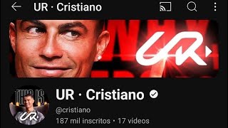 CRISTIANO RONALDO CRIOU UM CANAL NO YOUTUBE😰 [upl. by Leunas425]