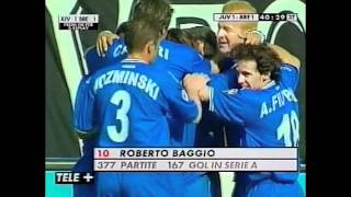 BAGGIO  against juventus 2001 [upl. by Reagan996]